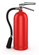 Red fire extinguisher , isolated on white background