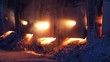 Video: Working open hearth furnace Working open hearth furnace
