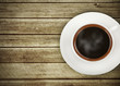 cup of coffee on wooden table