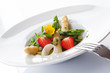 canvas print picture - Delicious asparagus starter