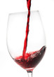 Red Wine Pouring into Glass