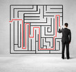 maze on wall
