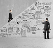 business concept on ladder