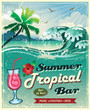 Advertising for summer seaside background