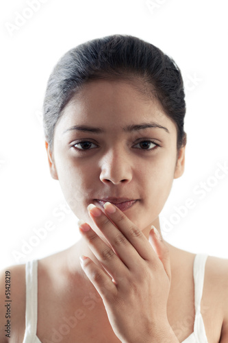 Photo: Pretty smiling Indian woman portrait Pretty smiling Indian woman portrait