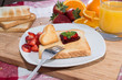 Fresh Toast with Jam (breakfast)
