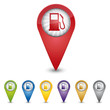 Vector: Map Pin - Tankstelle - Guthaben aufladen Map Pin - Tankstelle - Guthaben aufladen