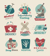 Retro medical emblems