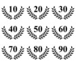 Lauriers de 10 à 90