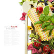 Raw colorful lasagna sheets