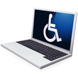 Vector: Laptop and accessibility Laptop and accessibility