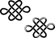 celtic ornament - two hearts
