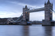 Long exposure of Tower Bridge in London during twilight blue hou