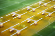 Foto: Artificial light for growing green lawns at football stadium. Artificial light for growing green lawns at football stadium.