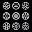 Vector pack of nine bike  rear sprocket