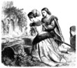 Illustration: Praying Pair - Renaissance - 16th century Praying Pair - Renaissance - 16th century