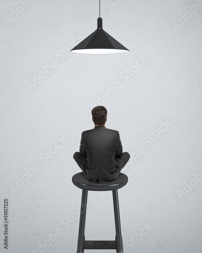 Photo: businessman sitting businessman sitting