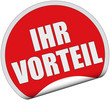 Sticker rot rund cu IHR VORTEIL