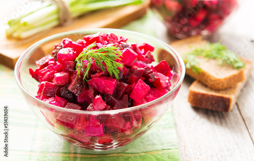 Photo: Beetroot salad with carrot and potato Beetroot salad with carrot and potato