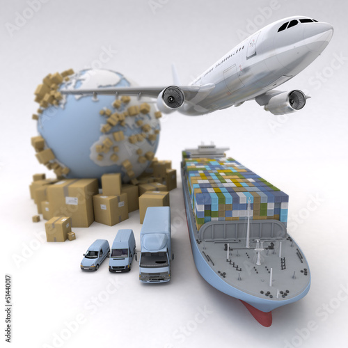Illustration: Global logistics Global logistics