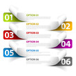 Set of Colorful Vector Sample option stickers