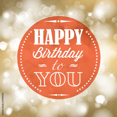 Vector: Happy birthday retro vector illustration Happy birthday retro vector illustration