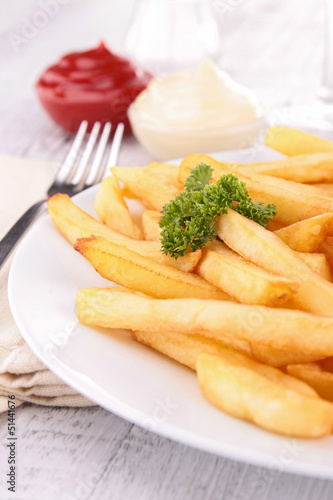 Photo: plate of french fries plate of french fries