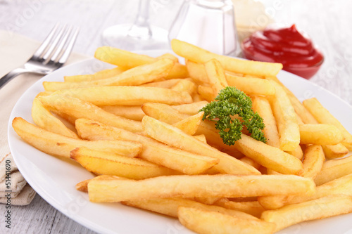 Photo: plate of french fries plate of french fries