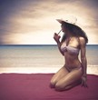 Foto: Girl and beach Girl and beach