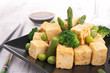 fried tofu with vegetables