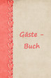 gästebuch im hochformat