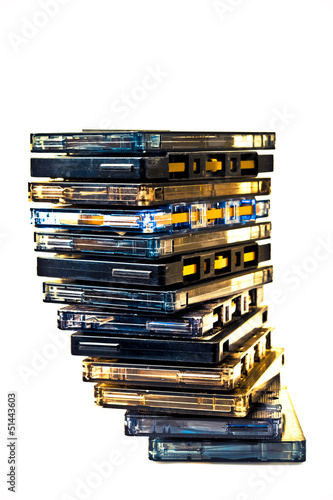 Photo: Cassette pile COLOR PROCESSED POP Cassette pile COLOR PROCESSED POP