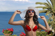 portrait of sexy lady in bikini