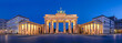 Berlin Brandenburger Tor Panorama Am Morgen