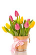 Beautiful bouquet of tulips