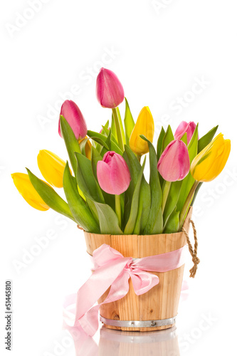 Photo: Beautiful bouquet of tulips Beautiful bouquet of tulips