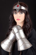Photo: Princess with metal gloves Princess with metal gloves