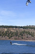 Wind surfing in the Columbia River Gorge OR.