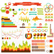 info graphics vector elements collection