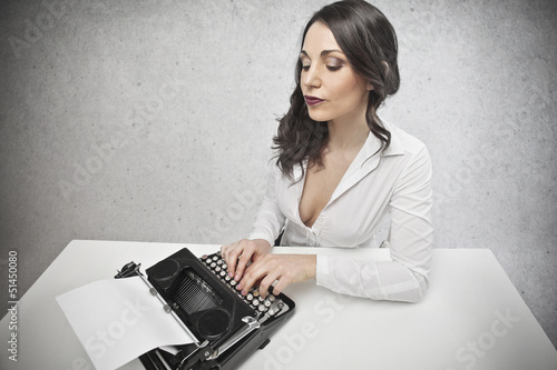Photo: woman writing woman writing