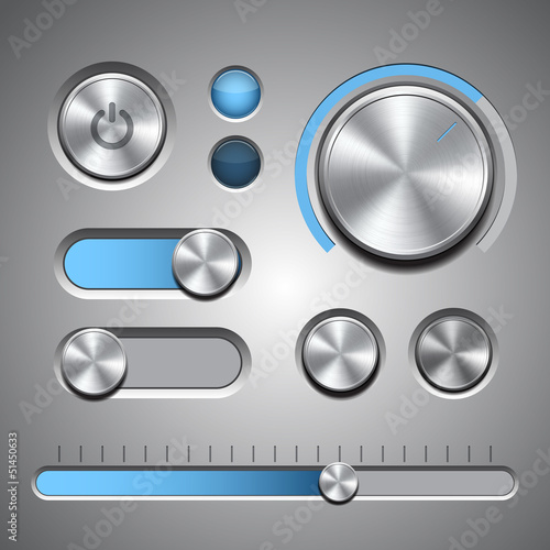 Vector: Set of the detailed UI elements Set of the detailed UI elements