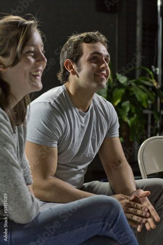 Photo: Support group members looking happy Support group members looking happy