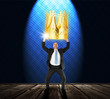 Winner lifts his golden crown