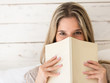 Woman reading a book