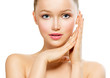 Beauty Teenage Girl Portrait isolated on a White Background