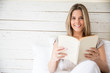 Girl reading  a book