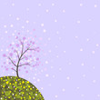 Vektor: spring tree background spring tree background