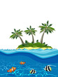 Vector image of Paradise Island