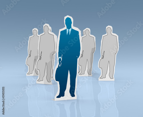 Illustration: concept of success and leader concept of success and leader