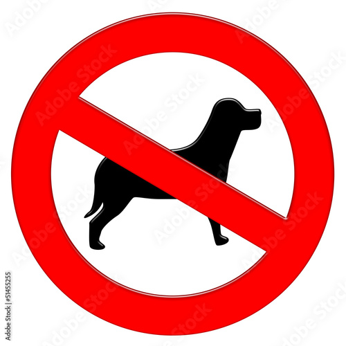 Illustration: Divieto cane Divieto cane